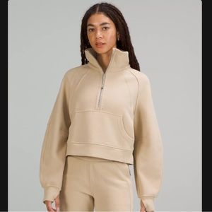 Scuba Oversized Funnel Neck Half Zip